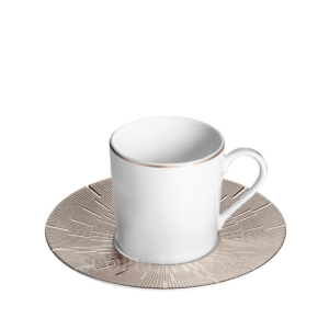 haviland infini prestige coffee cup and saucer platine