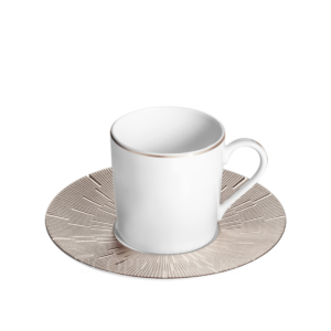 haviland infini prestige set of 4 coffee cups and saucers platine