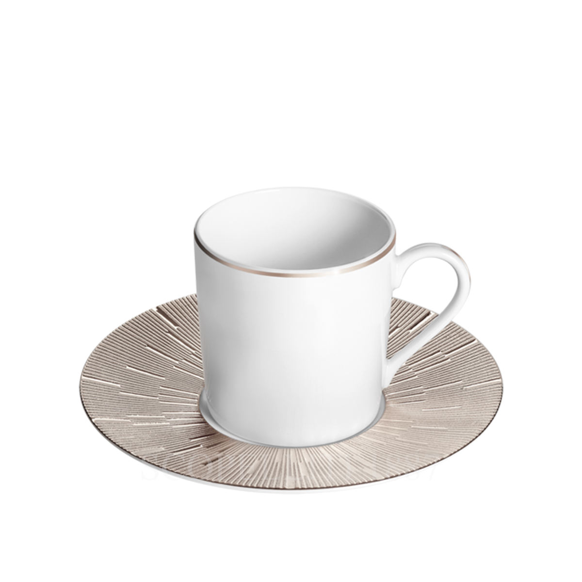 haviland infini prestige set of 4 coffee cups and saucers platine