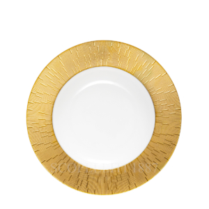 haviland infini prestige soup plate gold