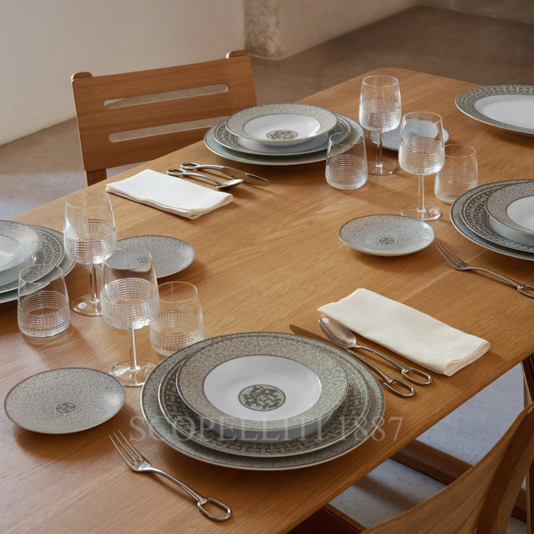 hermes dinnerware platinum mosaique