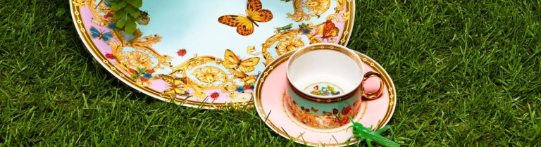 versace butterfly tableware le jardin de versace