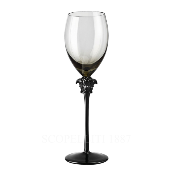 versace white wine goblet medusa lumiere haze