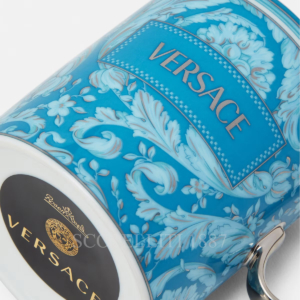 versace mugs barocco teal new