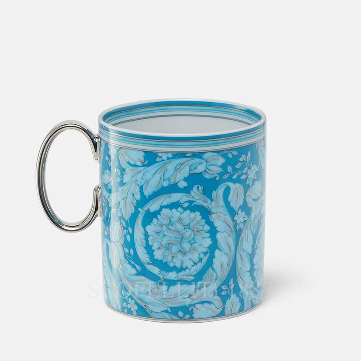 versace mugs barocco teal new