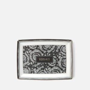 versace barocco black square tray 18 cm