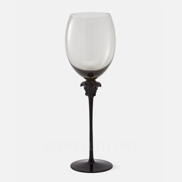 versace medusa lumiere haze red wine goblet