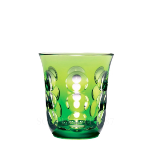 christofle kawali lime green water goblet
