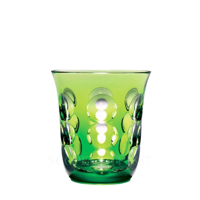 christofle kawali lime green water glass