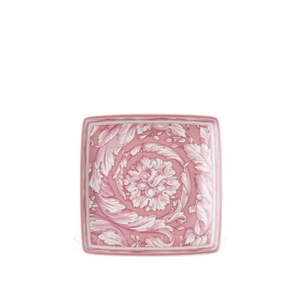 versace square tray 9 cm barocco rose