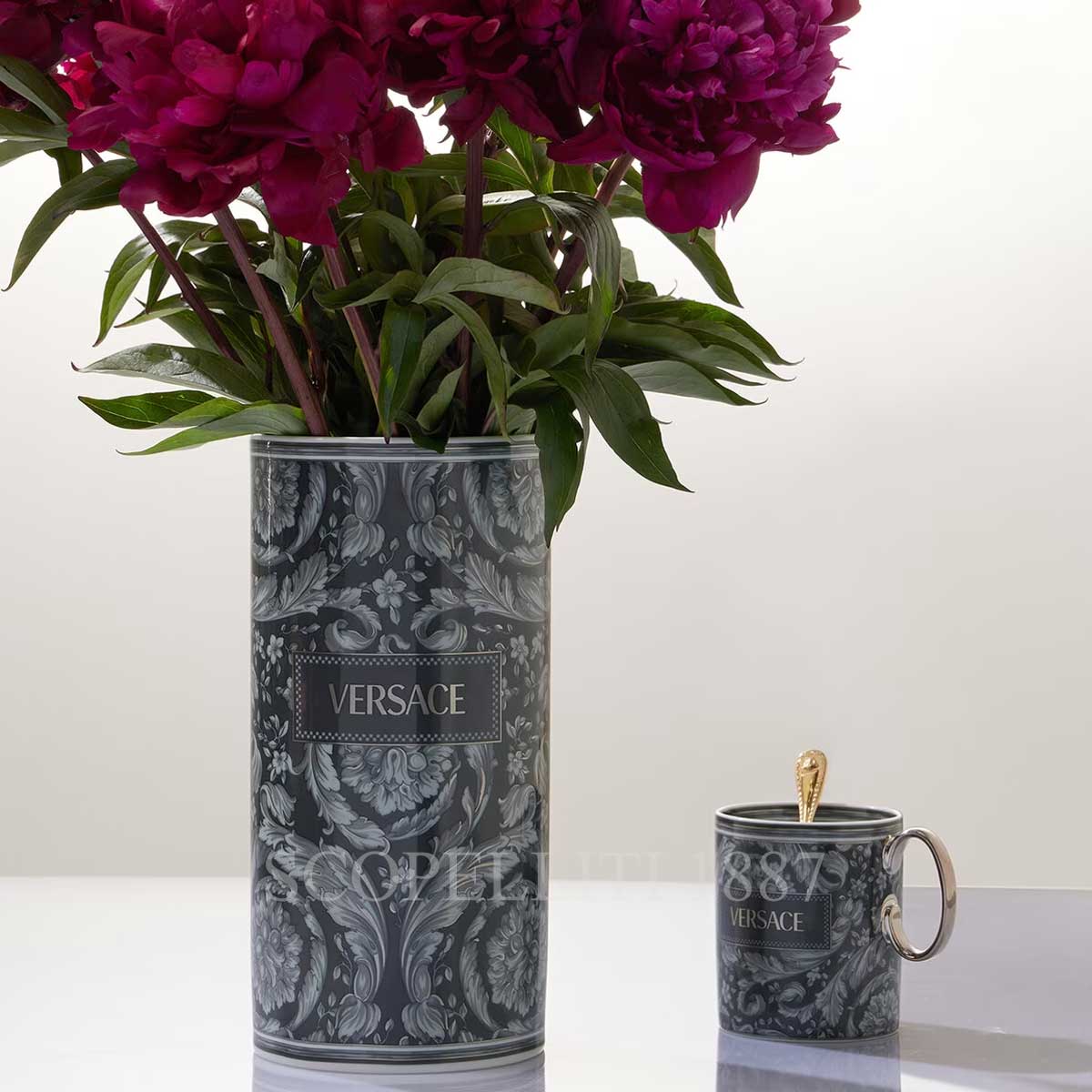 versace vase and mug barocco haze