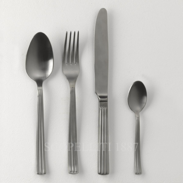 ginori 1735 diana cutlery set stainless steel 24 pieces brushed black