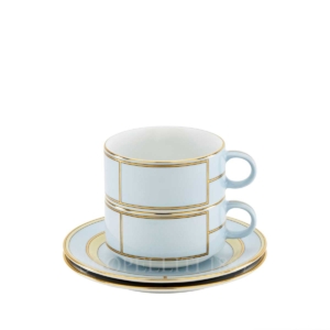 ginori 1735 tea set for 2 people diva light blue