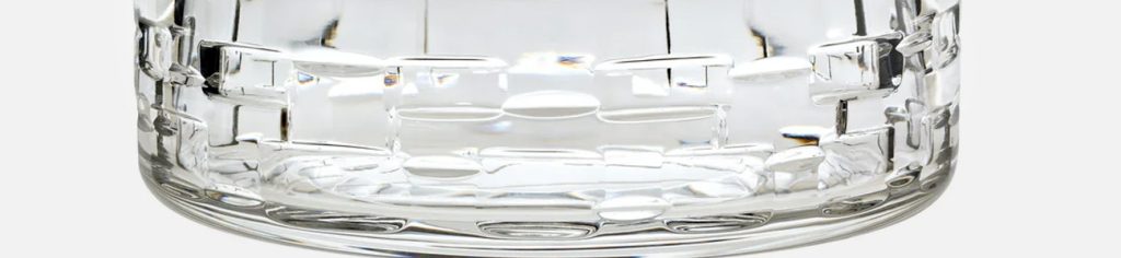 hermes adage crystal glassware detail