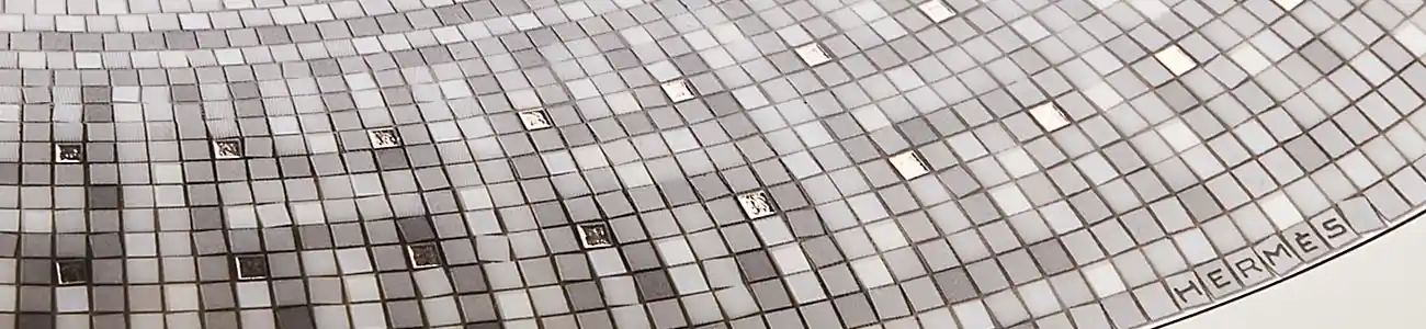 hermes mosaique au 24 platinum tableware