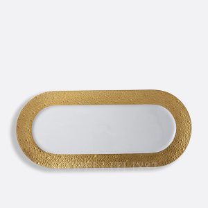 bernardaud cake platter ecume gold