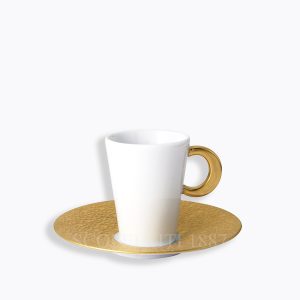 bernardaud coffee cup and saucer ecume gold