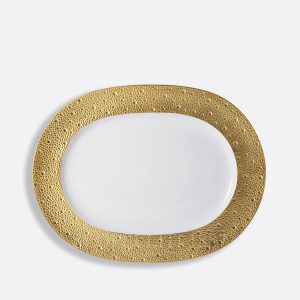 bernardaud oval platter ecume gold