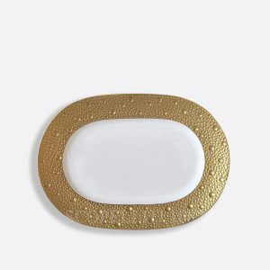 bernardaud pickle dish ecume gold