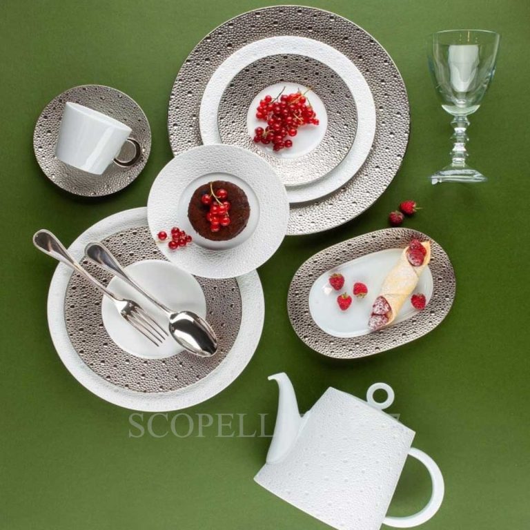 bernardaud plates ecume platinum