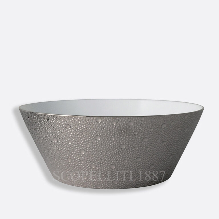 bernardaud salad bowl 28 cm ecume platinum