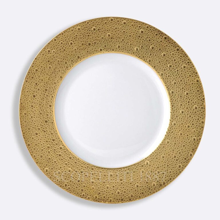 bernardaud service plate ecume gold 29 cm