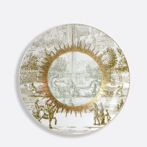 bernardaud versailles enchante green dessert plate