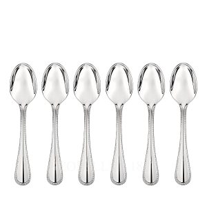 christofle coffee spoons perles 2 set of 6