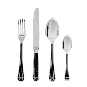 christofle talisman black 24 pieces