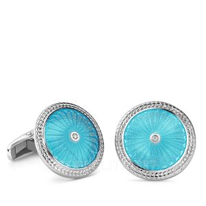 faberge cufflinks turquoise enamel