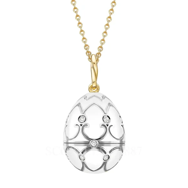 fabergé seal surprise egg pendant closed