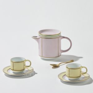 ginori 1735 coffee set diva yellow