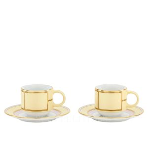 ginori 1735 coffee set diva yellow