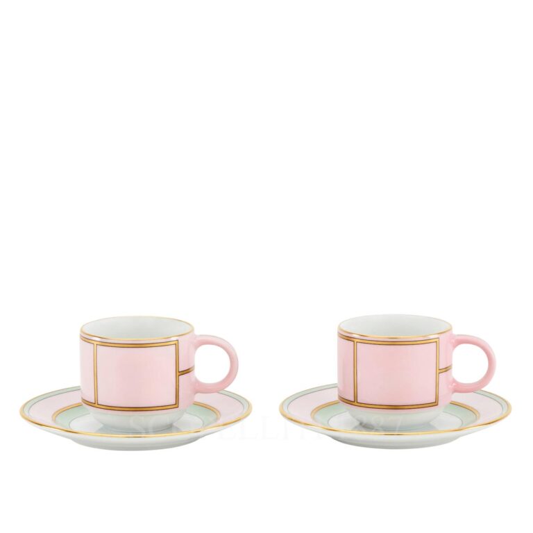 ginori 1735 coffee set for 2 people diva pink