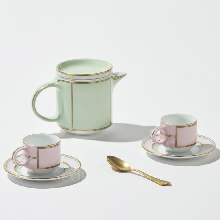 ginori 1735 coffee set for 2 people diva pink