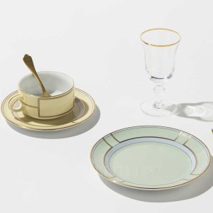 ginori 1735 dessert plate diva green