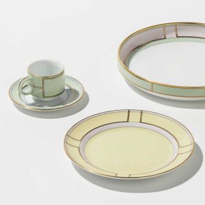 ginori 1735 dessert plate diva yellow