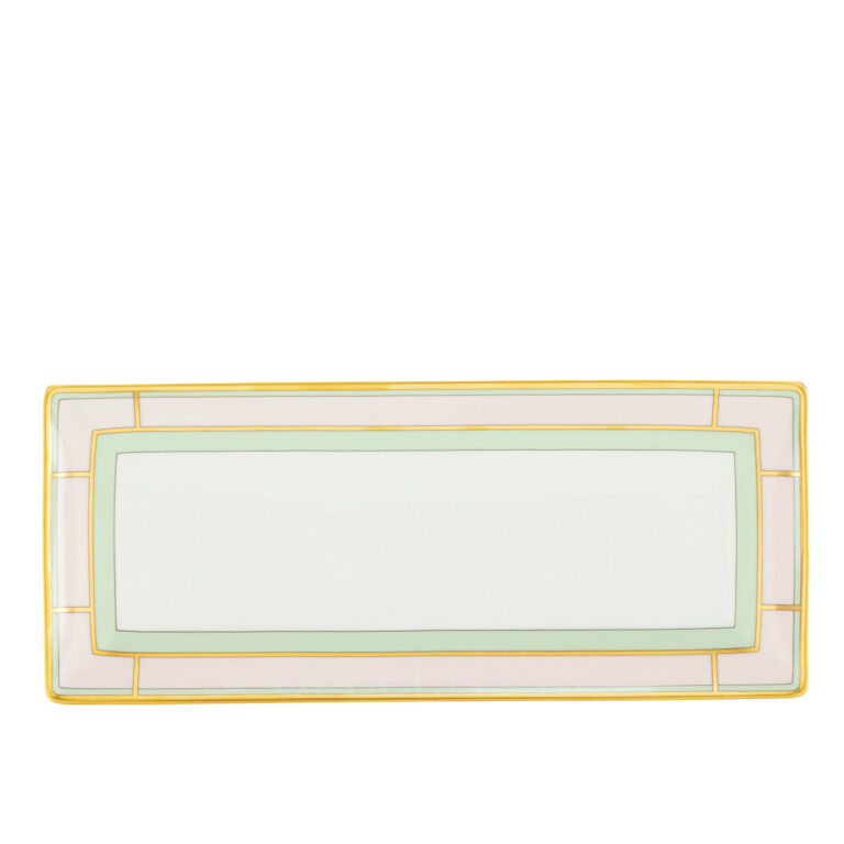 ginori 1735 rectangular tray diva pink