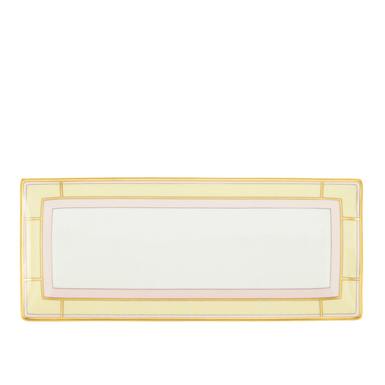 ginori 1735 rectangular tray diva yellow
