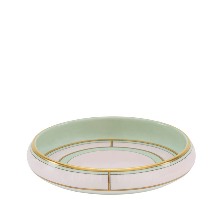 ginori 1735 round change tray diva pink