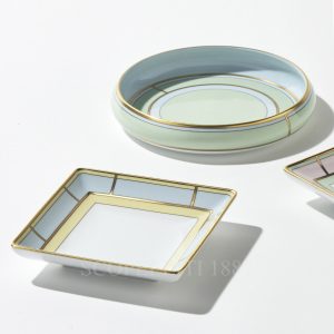 ginori 1735 round change tray diva green