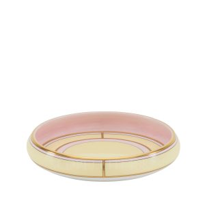 ginori 1735 round change tray diva yellow