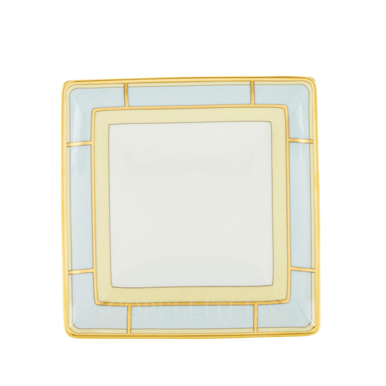 ginori 1735 square tray diva light blue