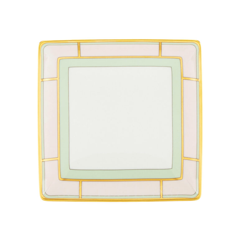 ginori 1735 square tray diva pink