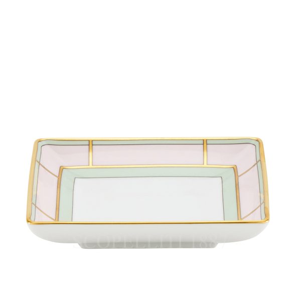 ginori 1735 square tray diva pink