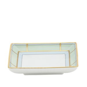 ginori 1735 square tray diva green