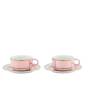 ginori 1735 tea set for two people diva pink