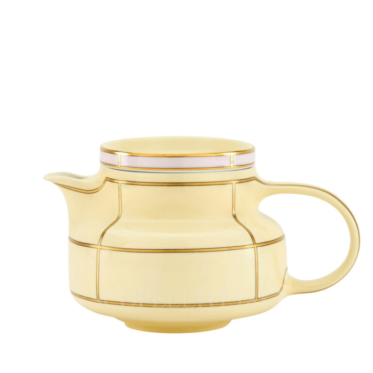 ginori 1735 teapot diva yellow