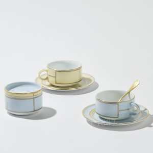 ginori tea saucer diva light blue