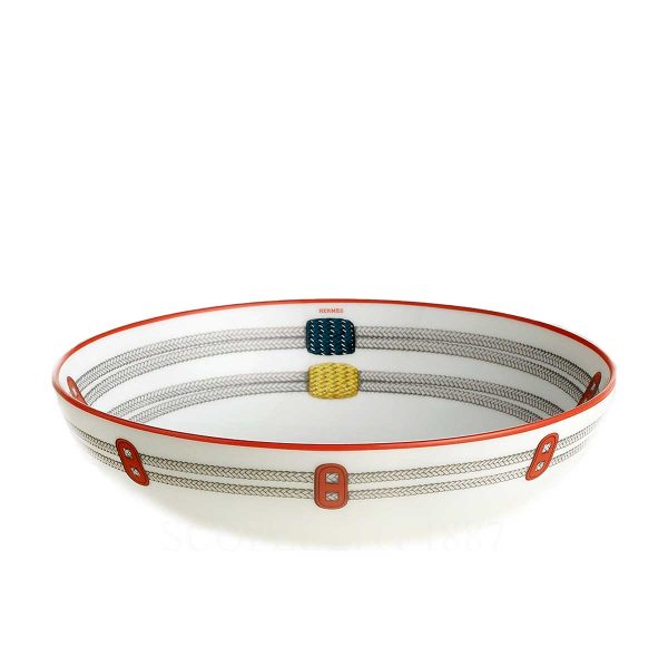 hermes cereal bowl tressages equestres